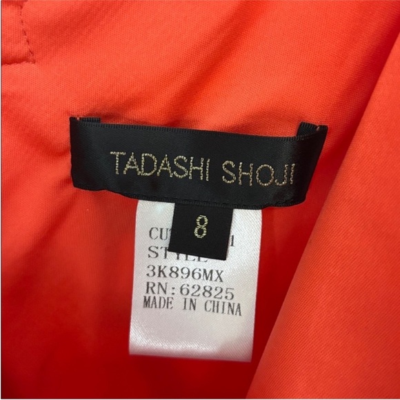 Tadashi Shoji Red Lace Pencil Dress Size 8 - Picture 8 of 12